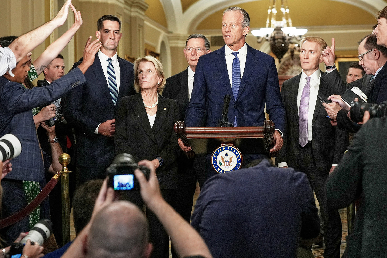 GOP Senate leader John Thune keeps door open to extending expiring Obamacare tax credits