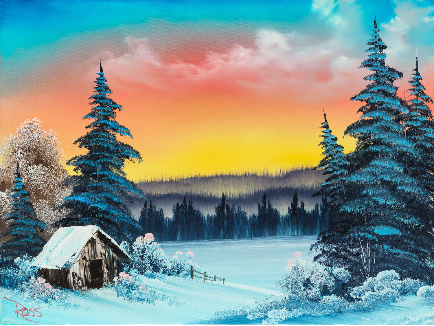Bob Ross paintings to be auctioned to raise money for public television stations after funding cuts