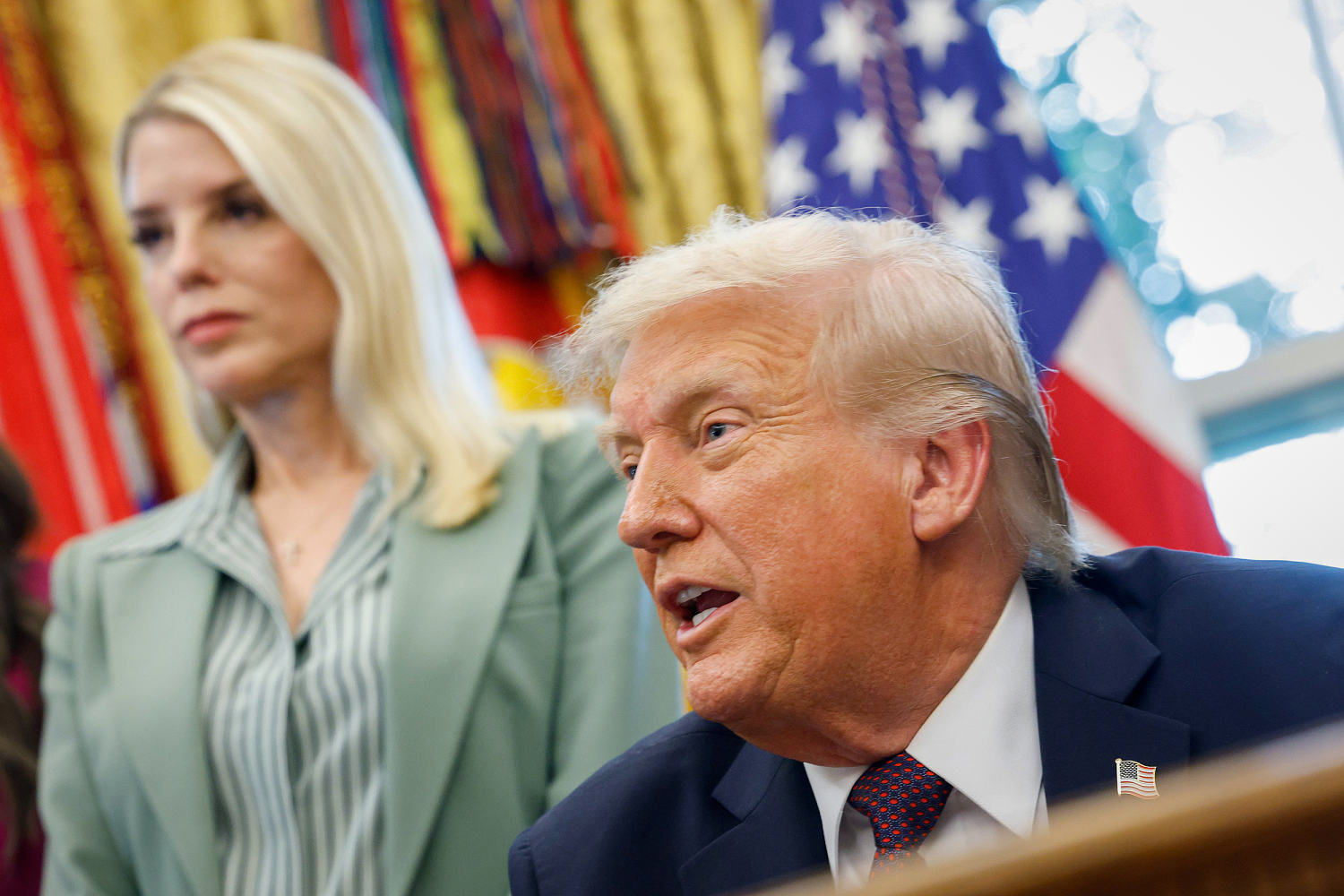 Trump accidentally posted message pressuring Pam Bondi to charge his enemies, source says