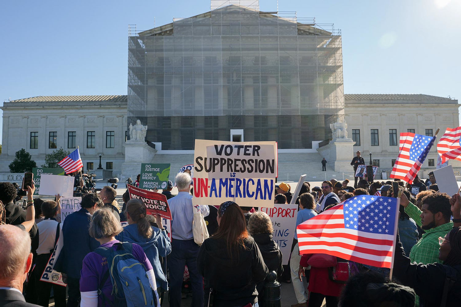 Supreme Court leans toward further weakening landmark Voting Rights Act