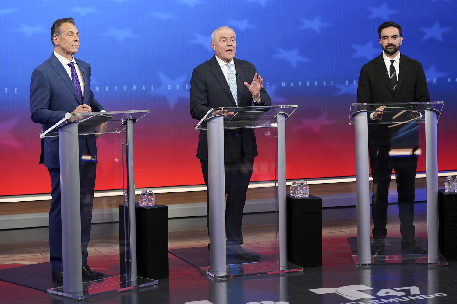 Zohran Mamdani and Andrew Cuomo clash in a fiery NYC mayoral debate