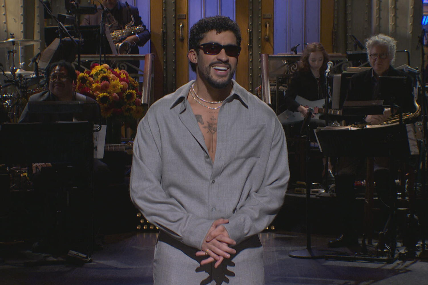 'SNL' returns with host Bad Bunny addressing his Super Bowl halftime show