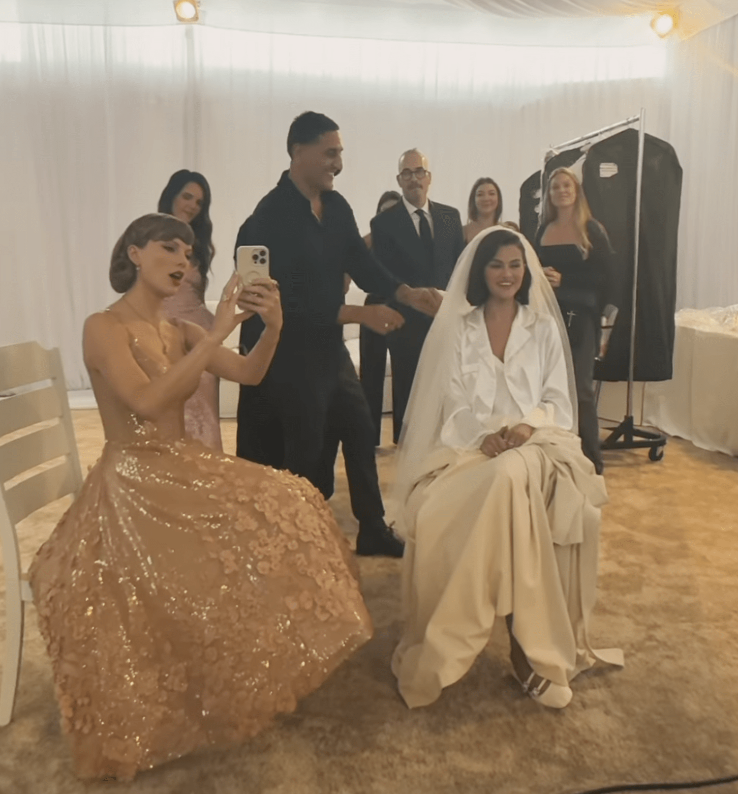 Taylor Swift Gushes Over Bestie Selena Gomez in New Wedding Video: 'Look at her!'
