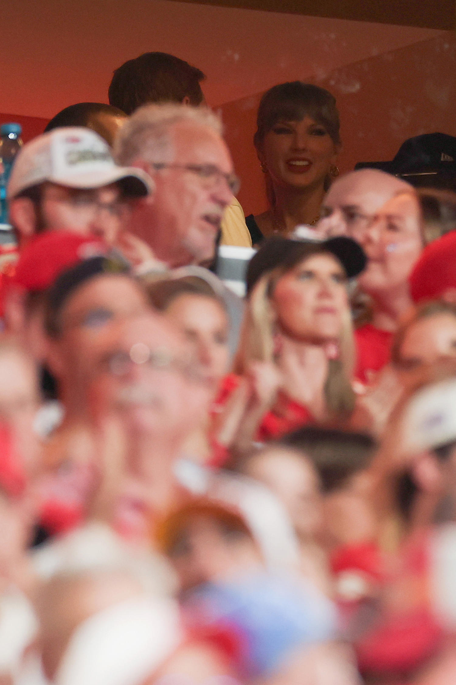 Taylor Swift Seen With Caitlin Clark During Chiefs-Lions Game at Arrowhead