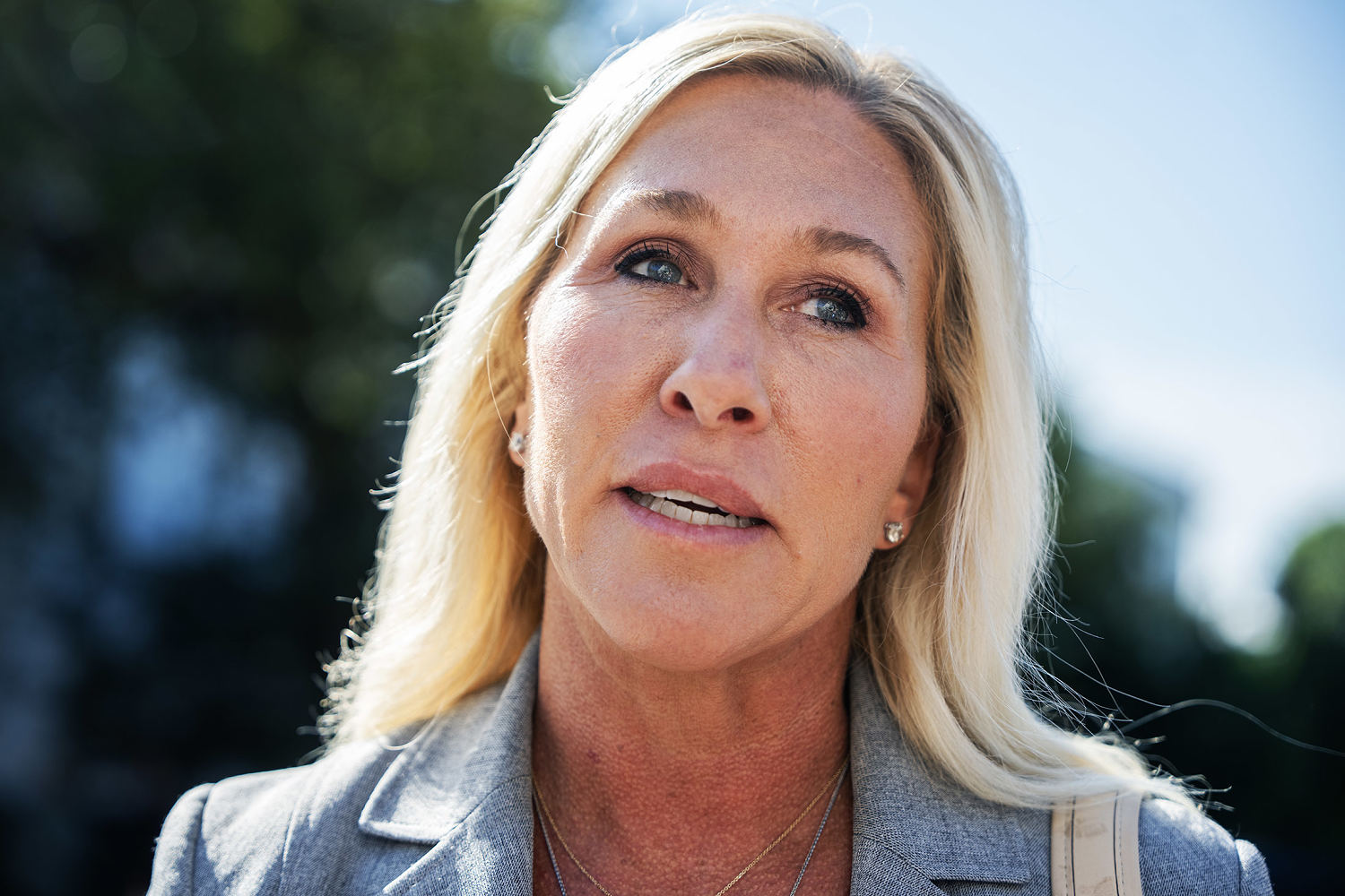 Marjorie Taylor Greene calls it 'an embarrassment' that the Republican-led House isn't in session during the shutdown