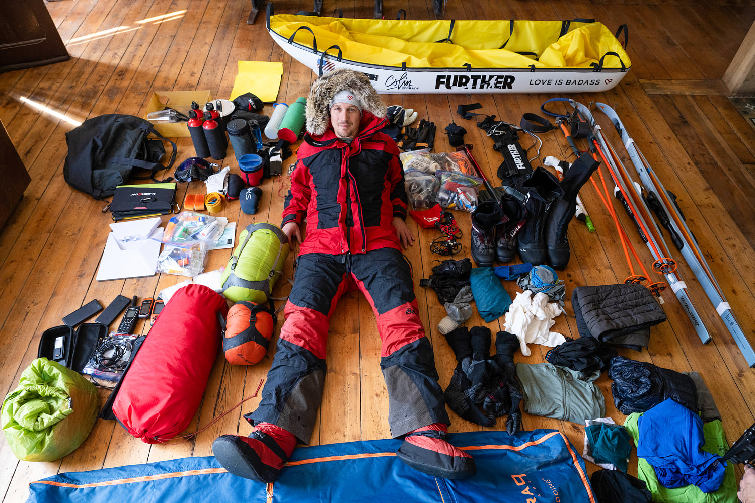 Explorer Colin O'Brady sets out on a record-breaking solo crossing of Antarctica