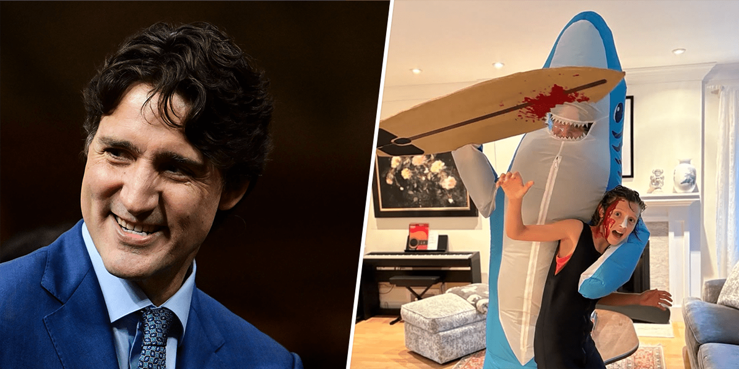 Does Justin Trudeau's Halloween Costume with His Son Reference Katy Perry?