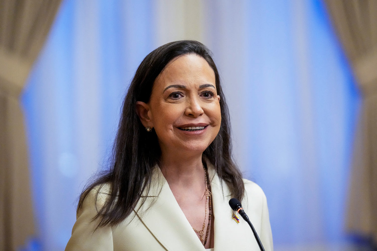 Nobel winner María Corina Machado says U.S. 'support' helped her escape Venezuela