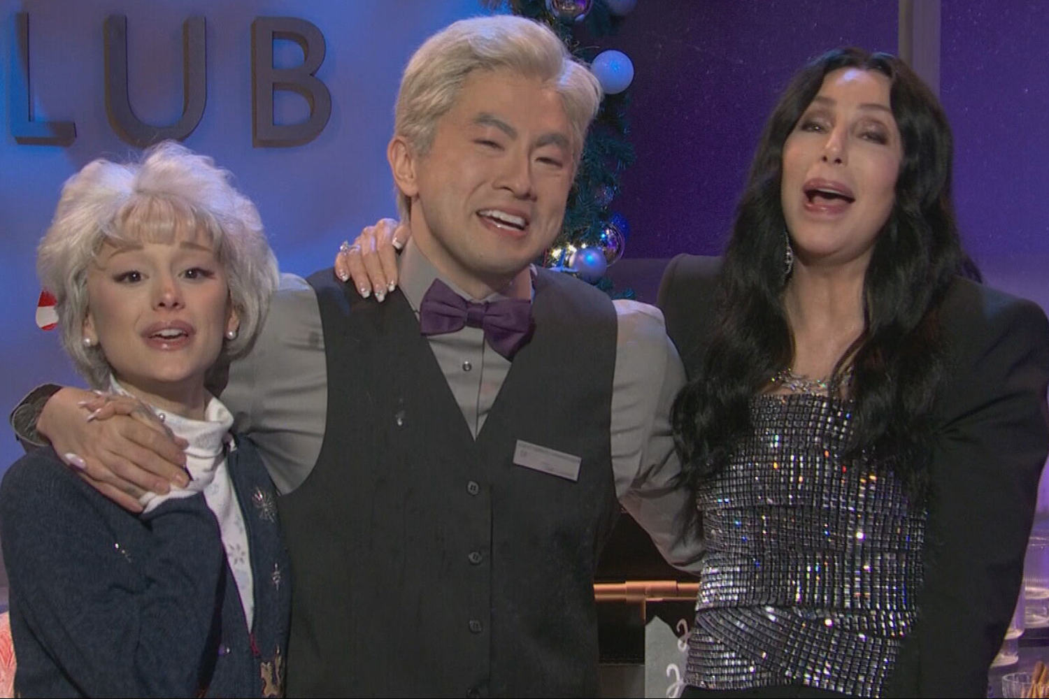 Bowen Yang exits 'SNL' with farewell skit featuring Ariana Grande and Cher