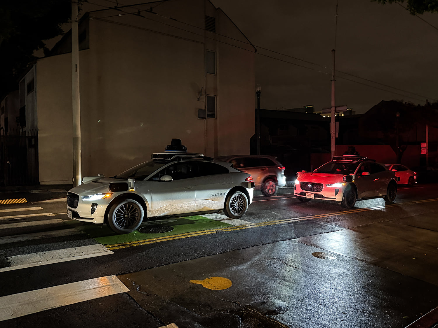 Videos show Waymo self-driving cars blocking roads during San Francisco blackout