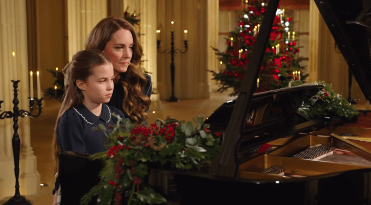Kate Middleton and Princess Charlotte Play the Piano Together to Celebrate Christmas
