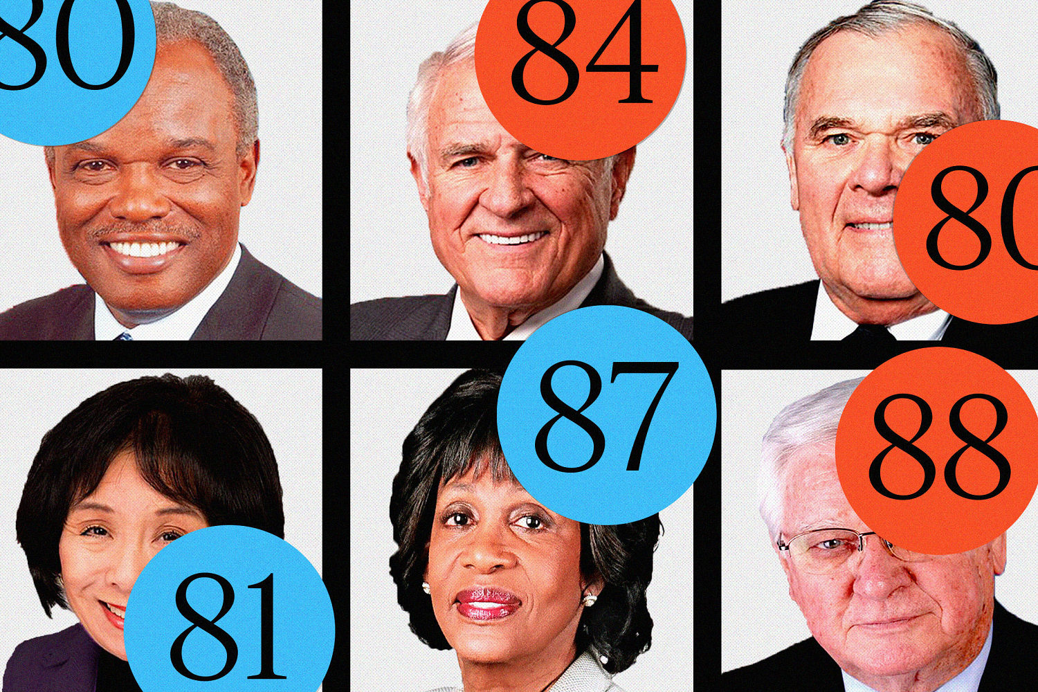 24 members of Congress are 80 or older. More than half are running for re-election.