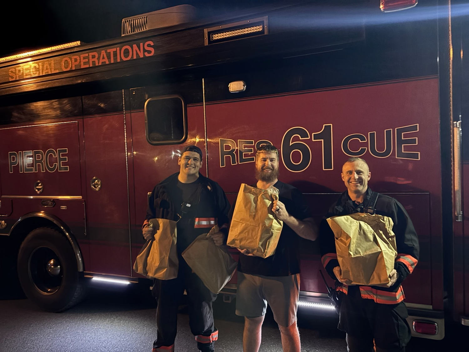 Washington Firefighters Help Deliver Groceries After Instacart Driver Suffers Accident