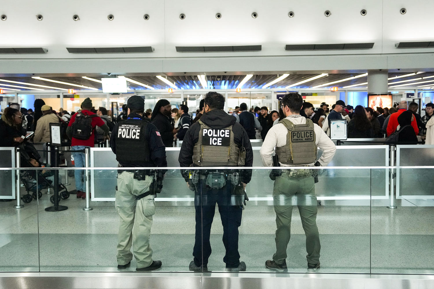 ICE agents spotted at airports assisting TSA as partial shutdown drags on