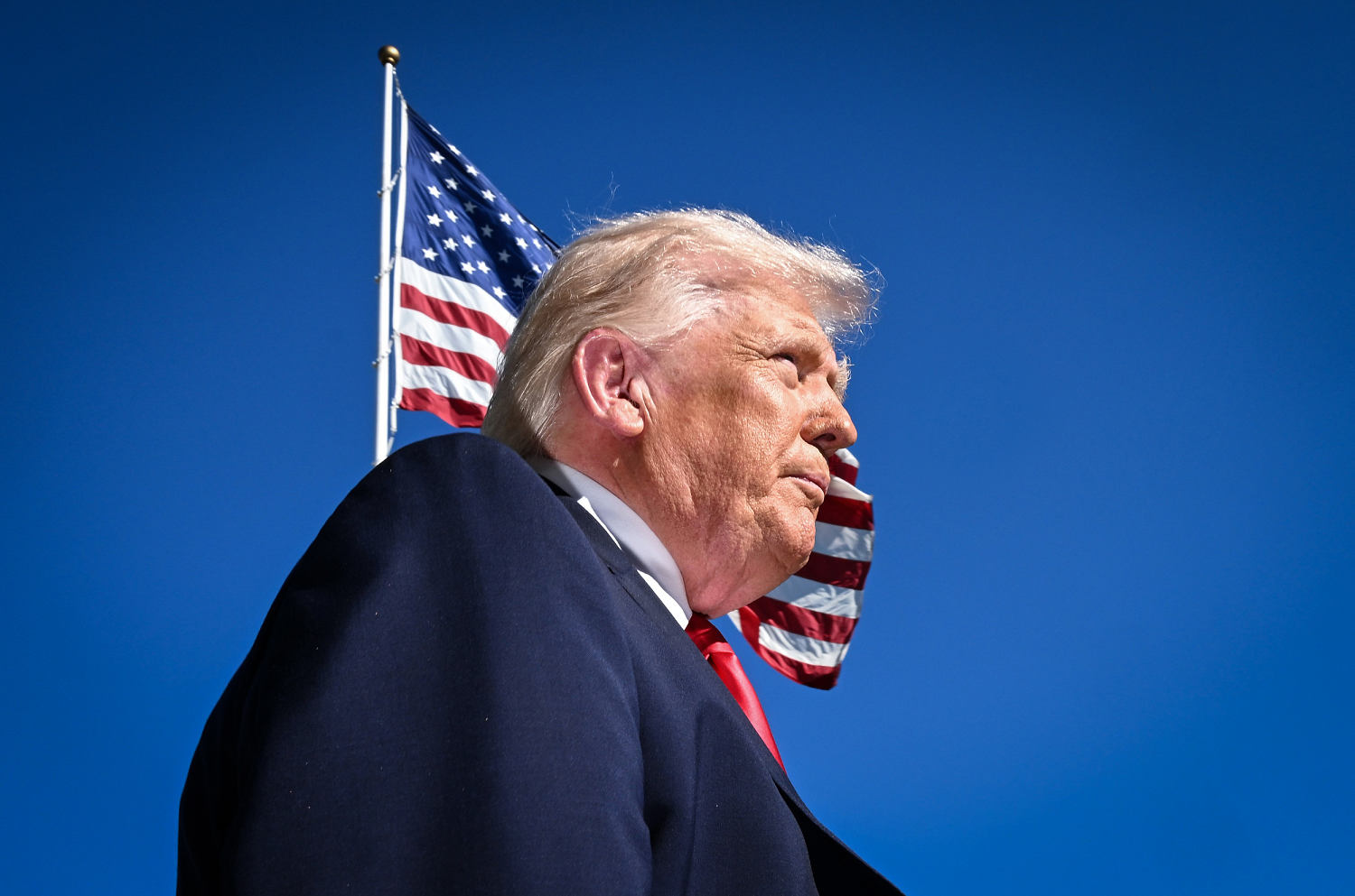 Image depicting Trump as Christ-like savior removed from president’s social media page