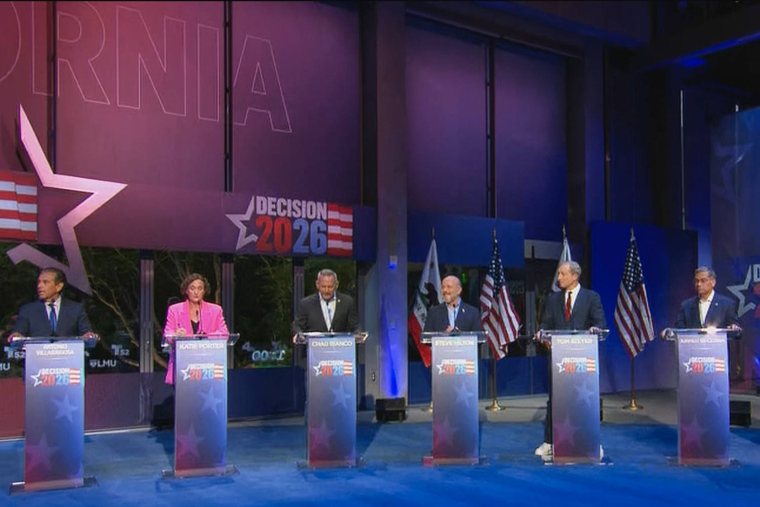 California governor candidates tangle over immigration, homelessness in tense debate