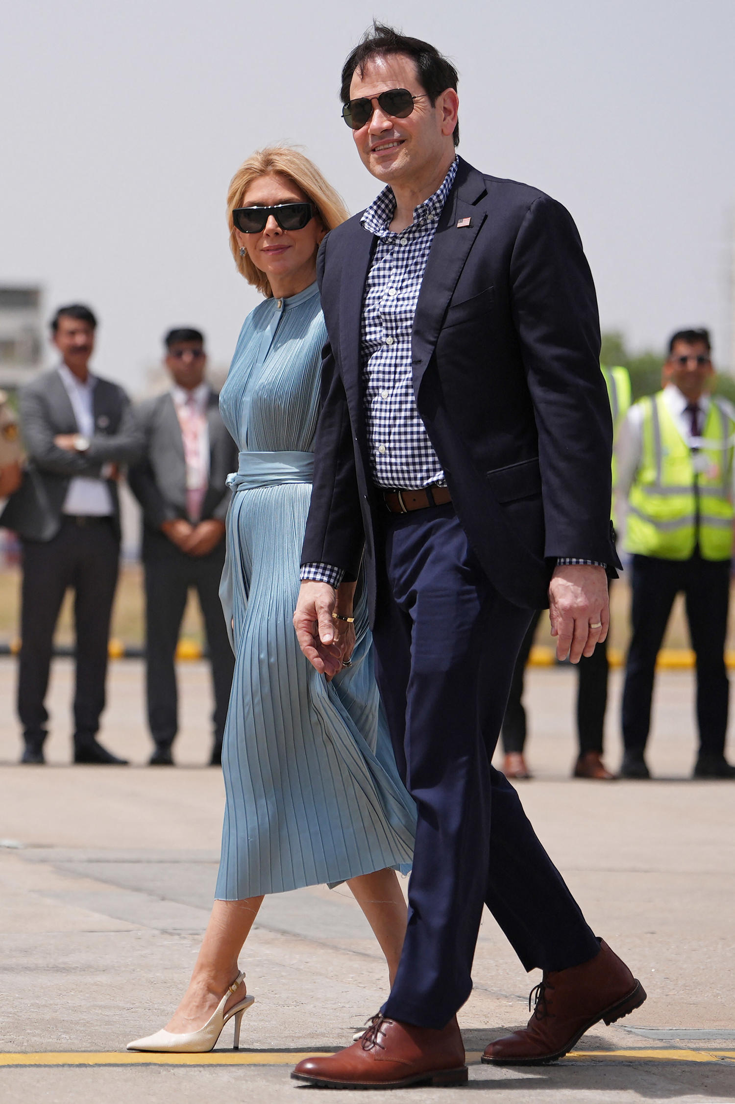 ‘I’m from Miami’ but ‘it’s hot’: Rubio tours India as temperatures soar past 100 degrees