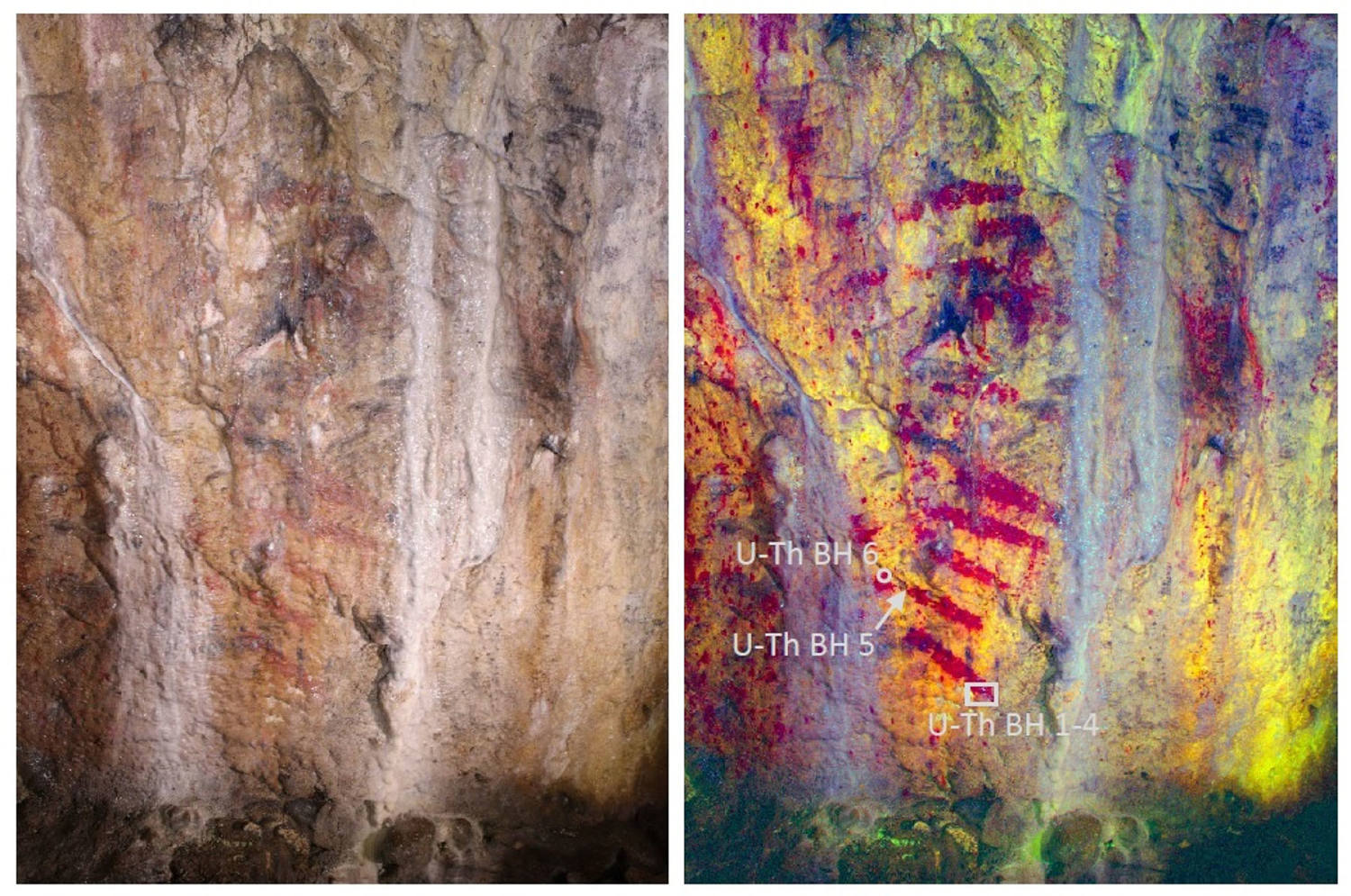 Red stripes declared U.K.’s oldest art after being dismissed as a natural phenomenon