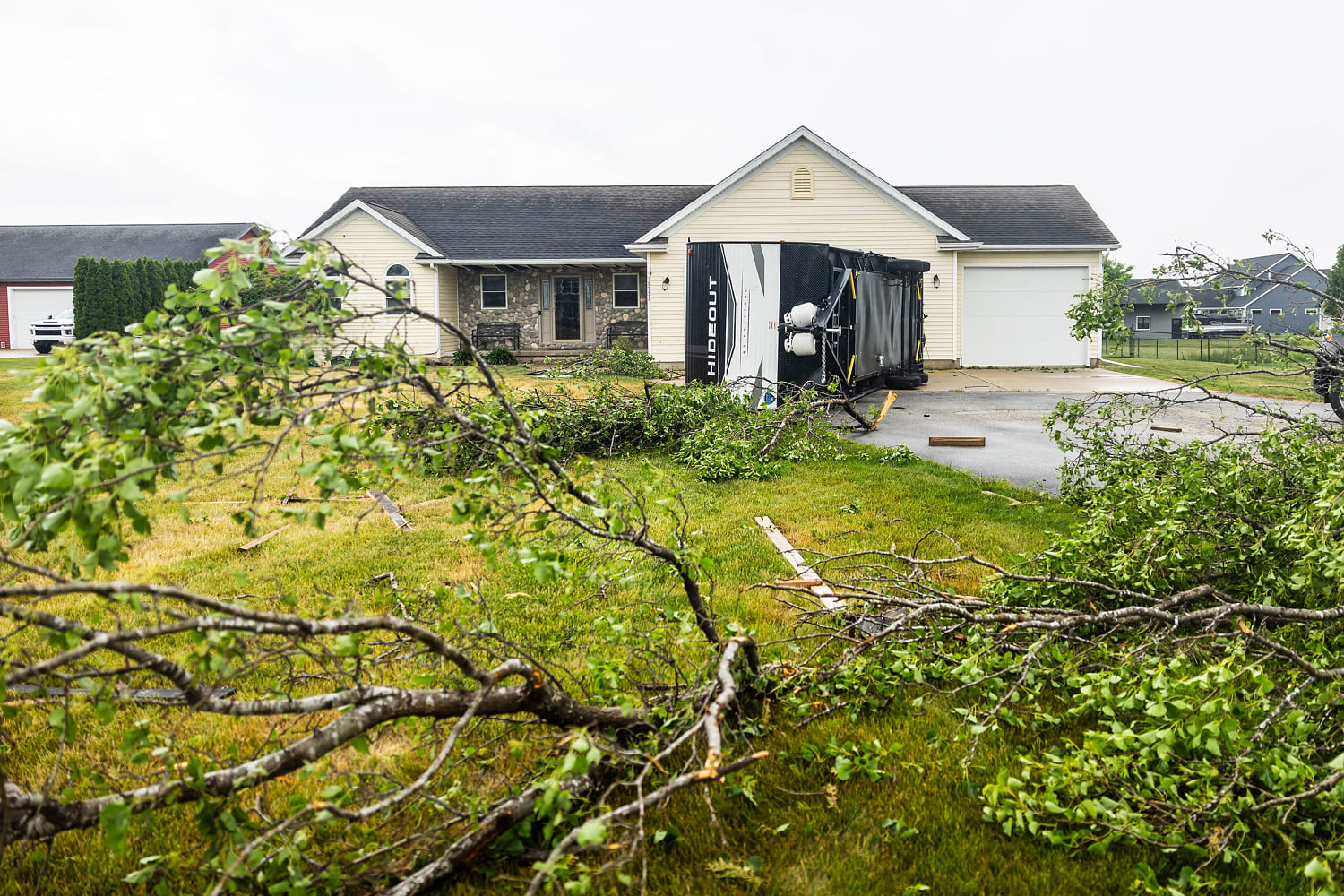 Severe thunderstorms and humid weather rip through the Northeast and Midwest
