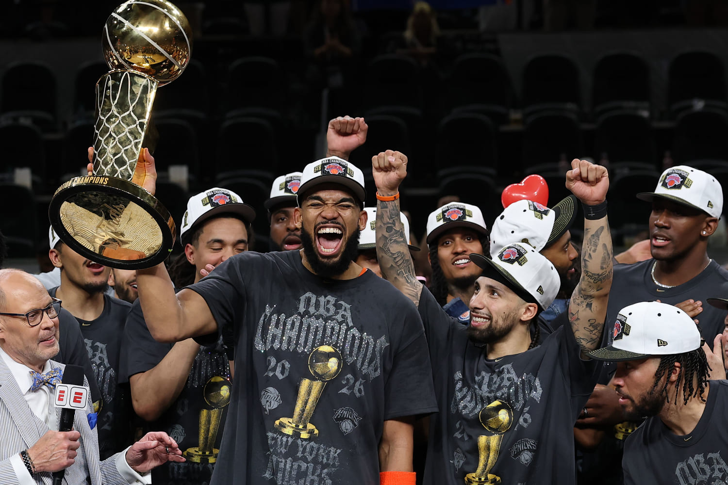 ‘Magical moment’: Knicks celebrate NBA victory back in New York City