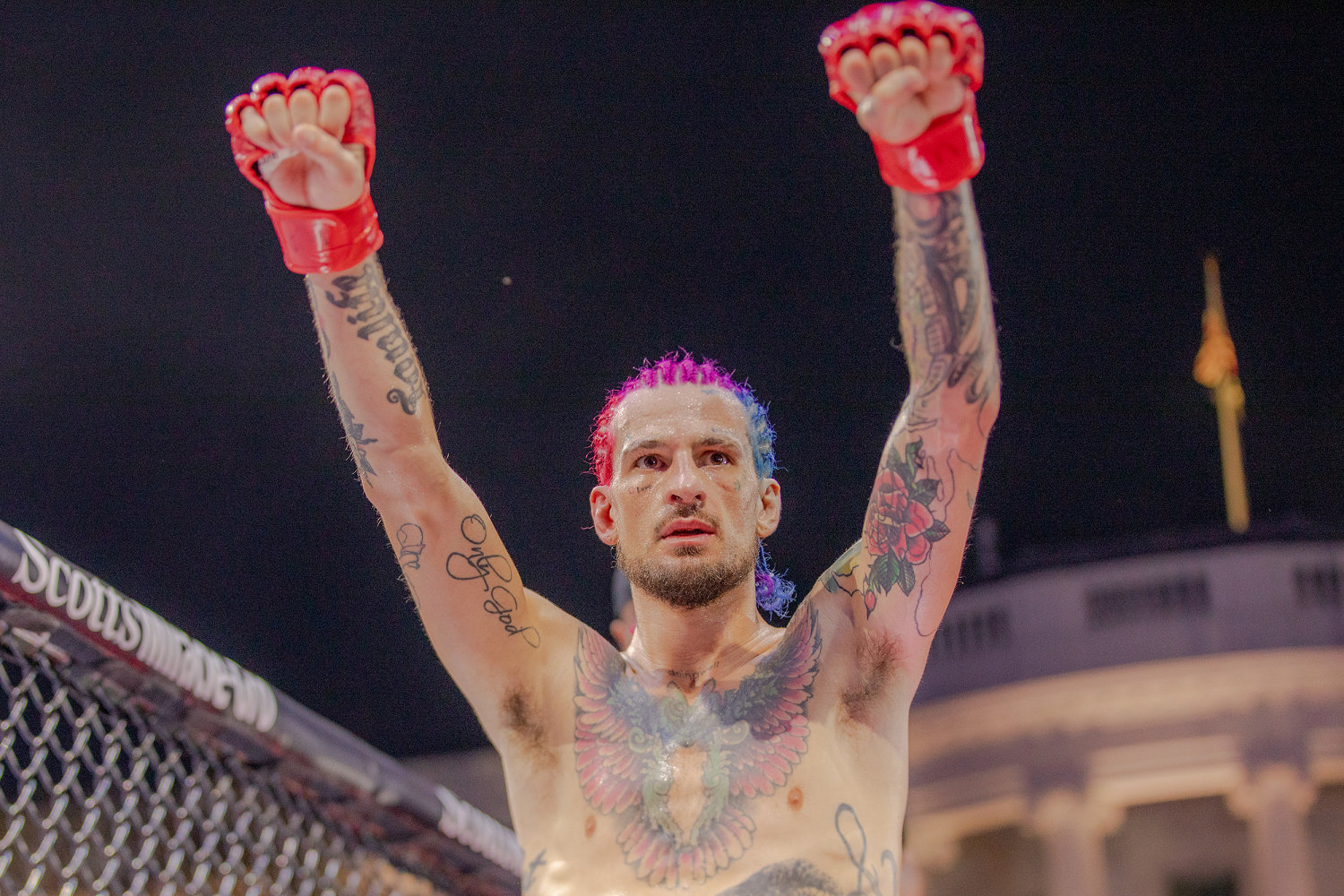 Trump, flyovers and bloody fights: What it was like inside UFC Freedom 250