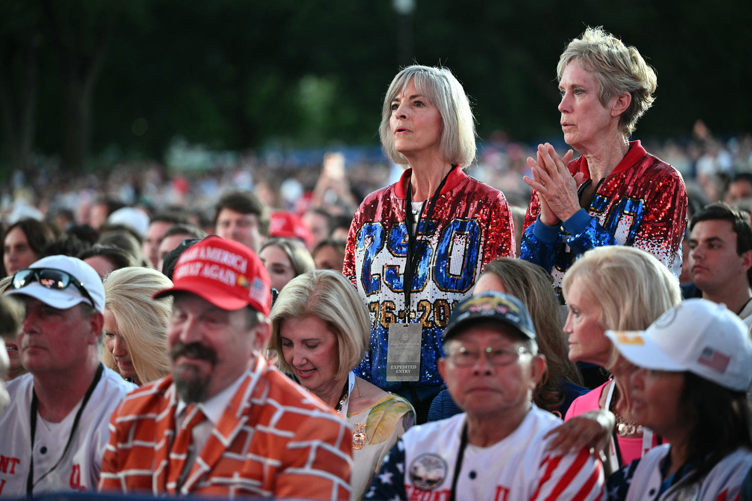 Trump kicks off the Great American State Fair after musicians pulled out