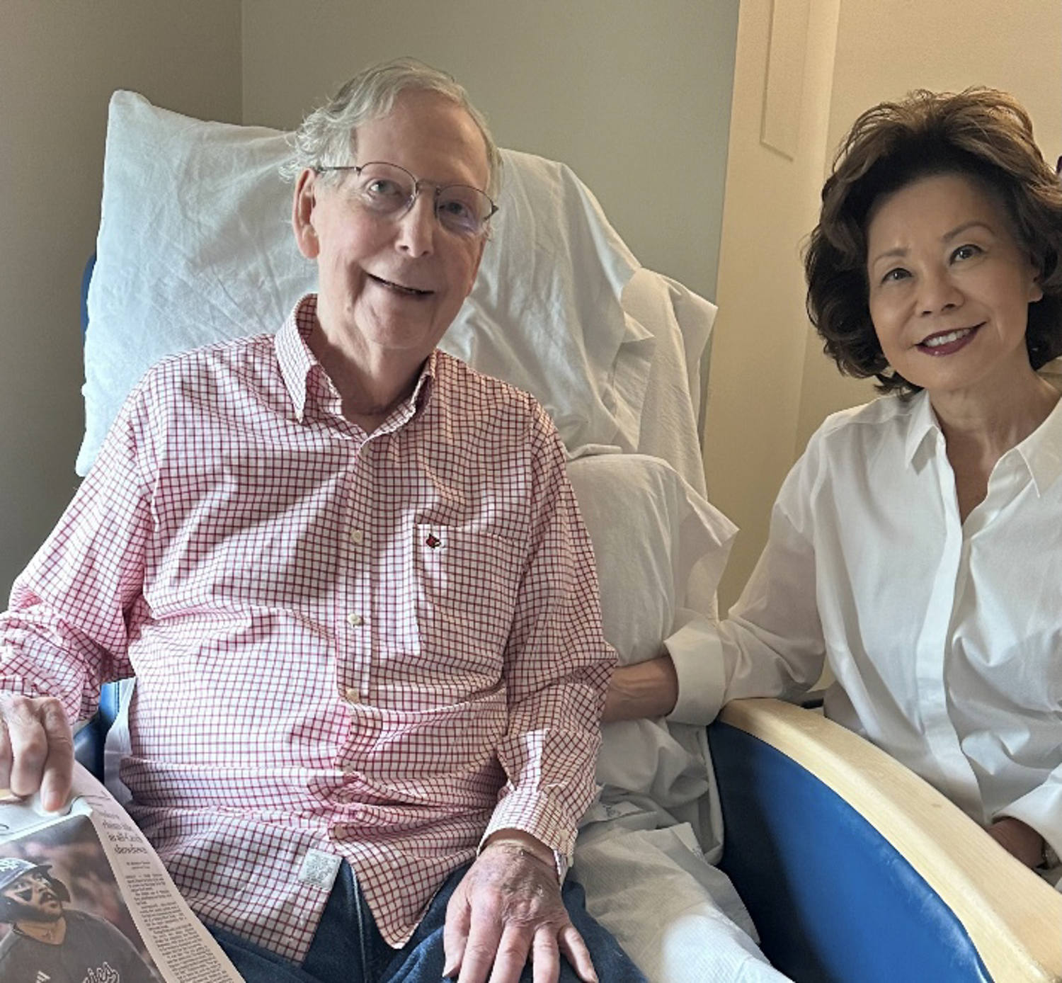 Mitch McConnell says he suffered fall, was unconscious in first statement since hospitalization