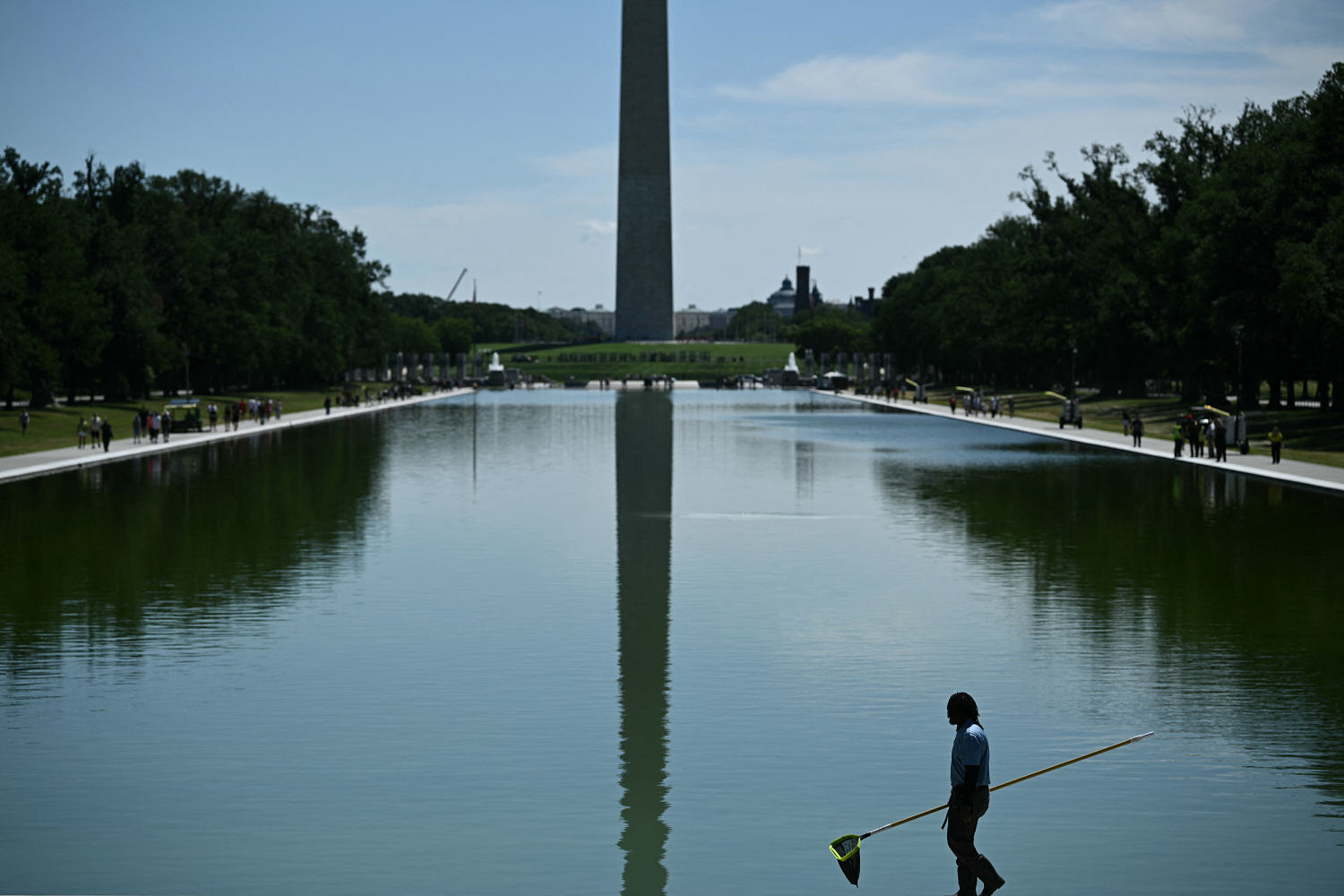 Why the Government Blames a Botched Job Instead of Vandals for the Reflecting Pool Mess