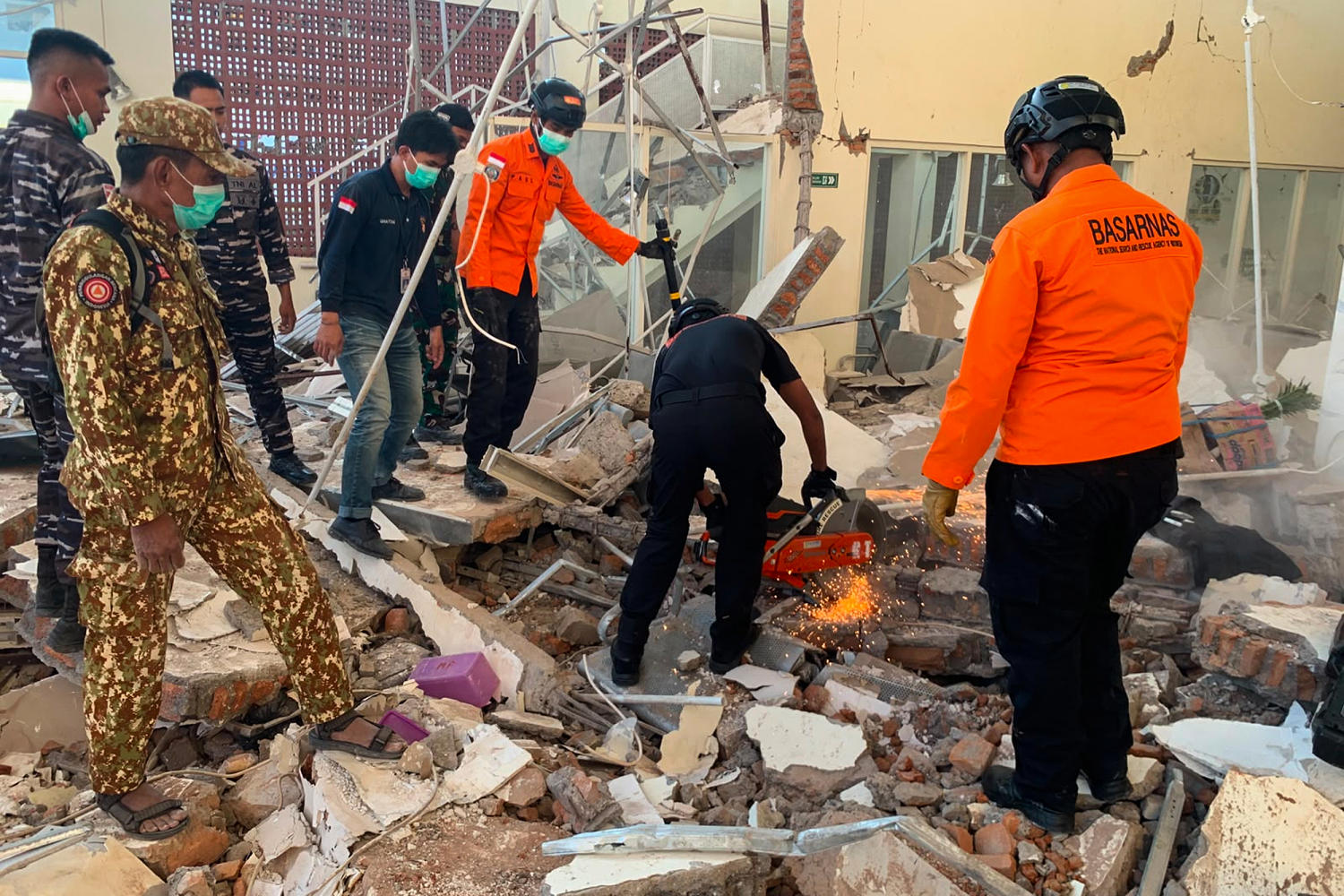 Magnitude-7.7 quake hits off coast of Indonesia, killing at least 38