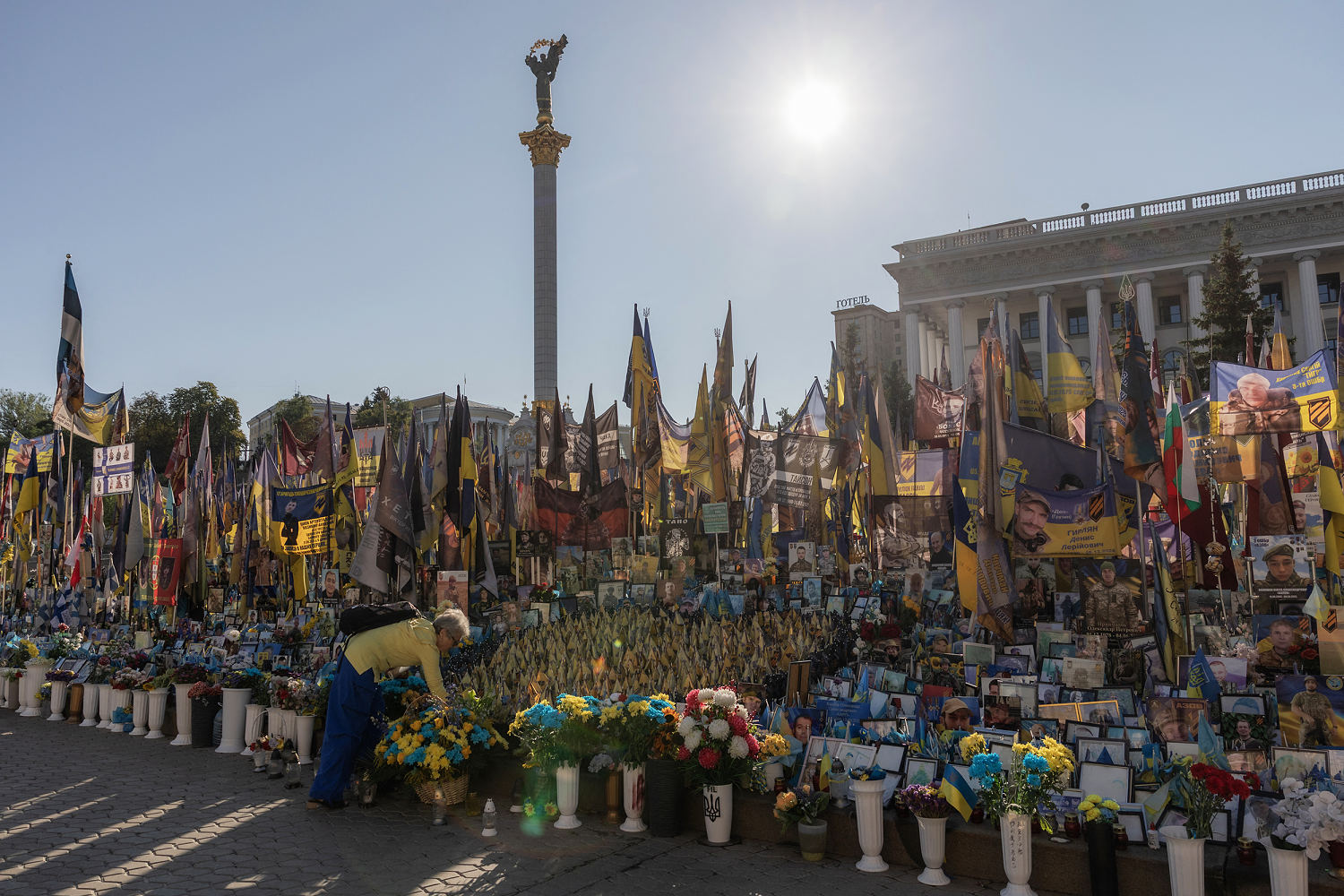 As Ukraine’s allies gather for big anniversary, one key backer is absent