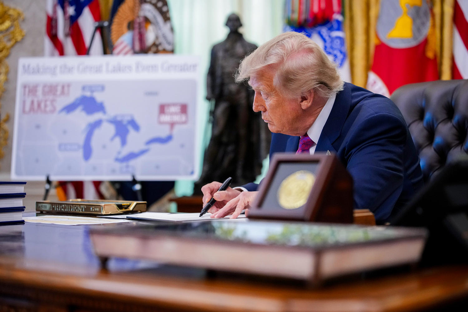 Trump signs executive order to rename Lake Ontario to ‘Lake America’