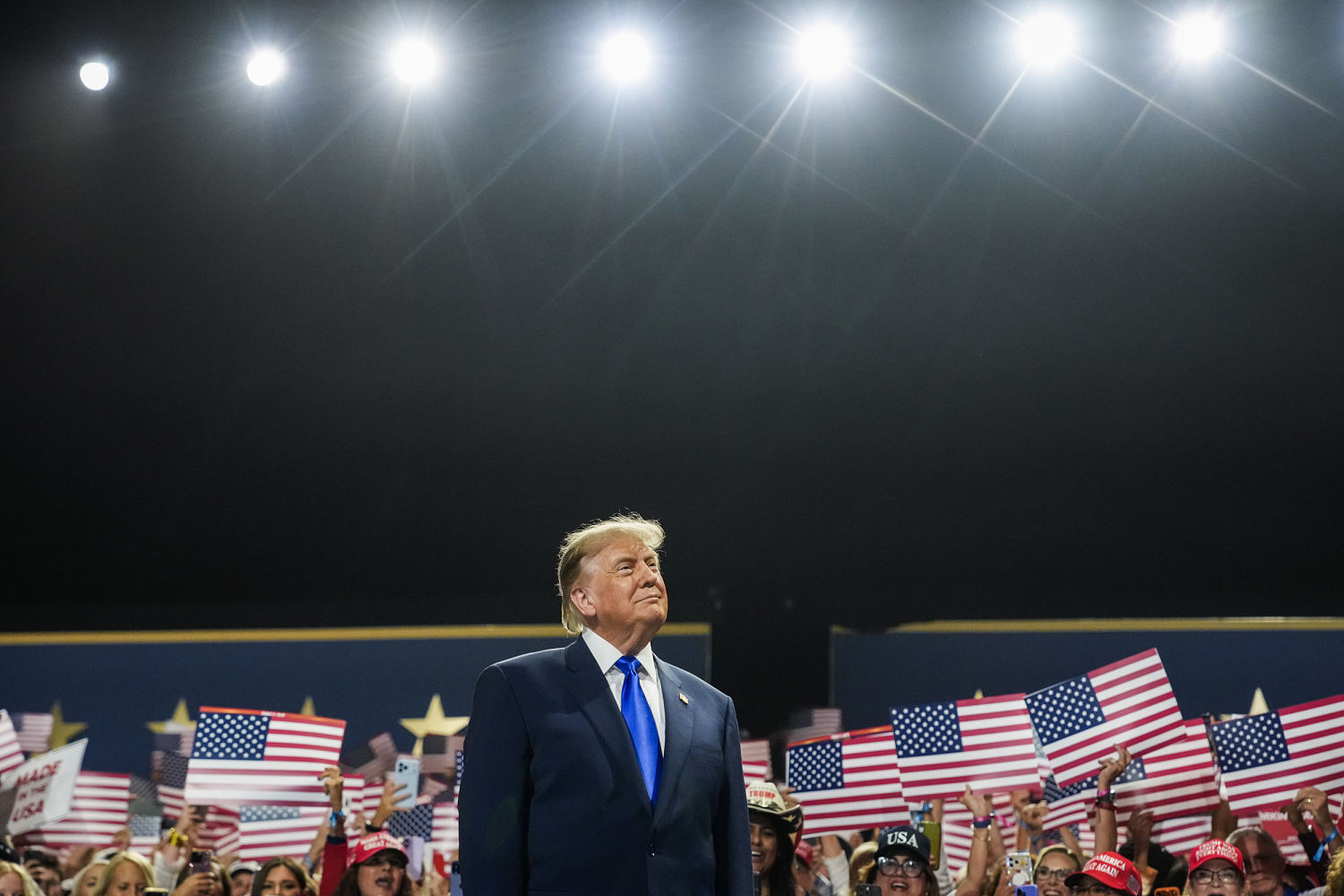 ‘I’m on the ballot’: Trump tries to energize his base by placing himself front and center