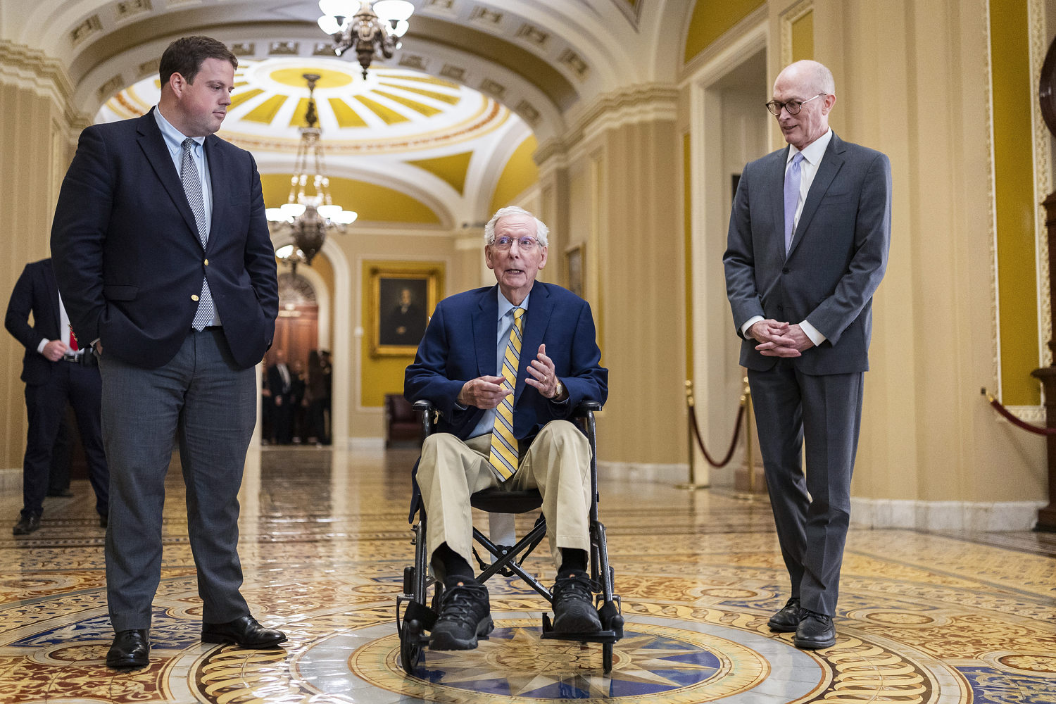 Mitch McConnell returns to the Senate after three-month absence