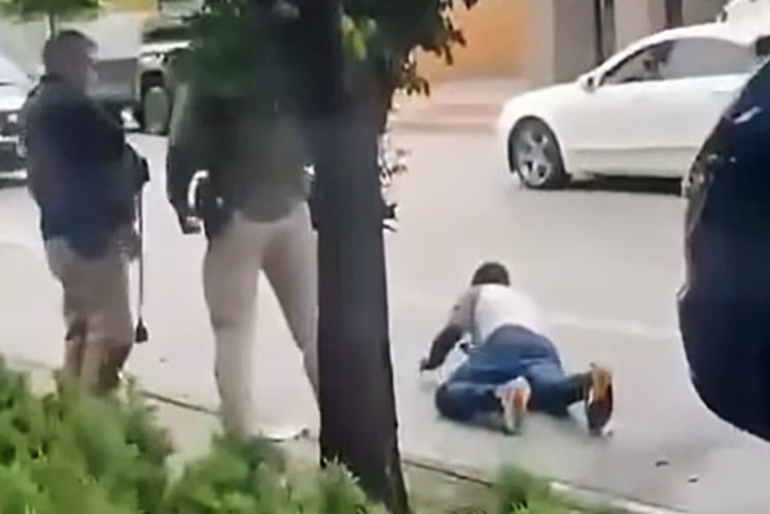 Video shows injured man on the ground after ICE mistakenly targets him