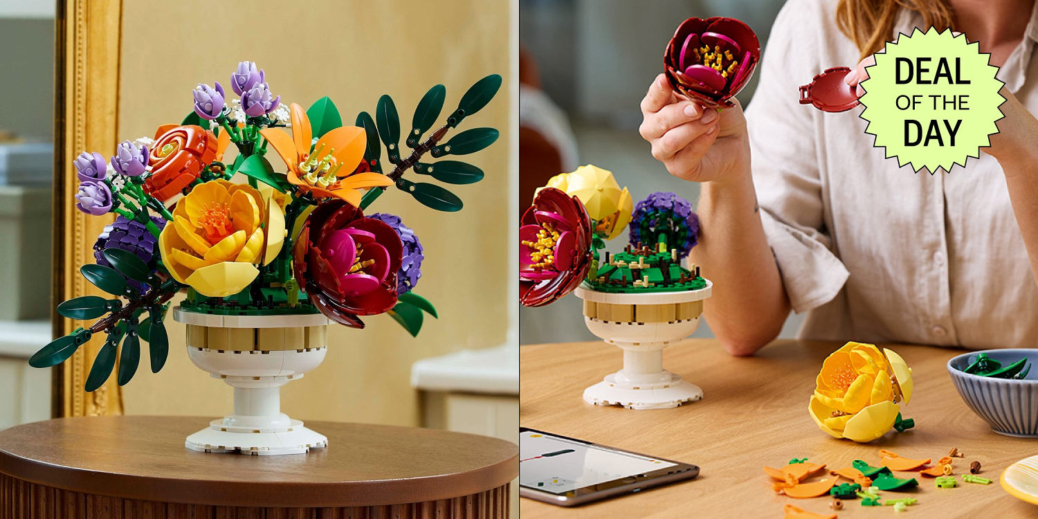 This Lego bouquet set doubles as a fun activity and home decor — and it’s almost $50 off