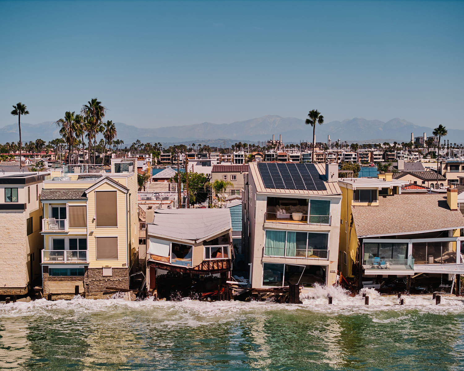 ‘The house was toast’: Surf swallows California homes
