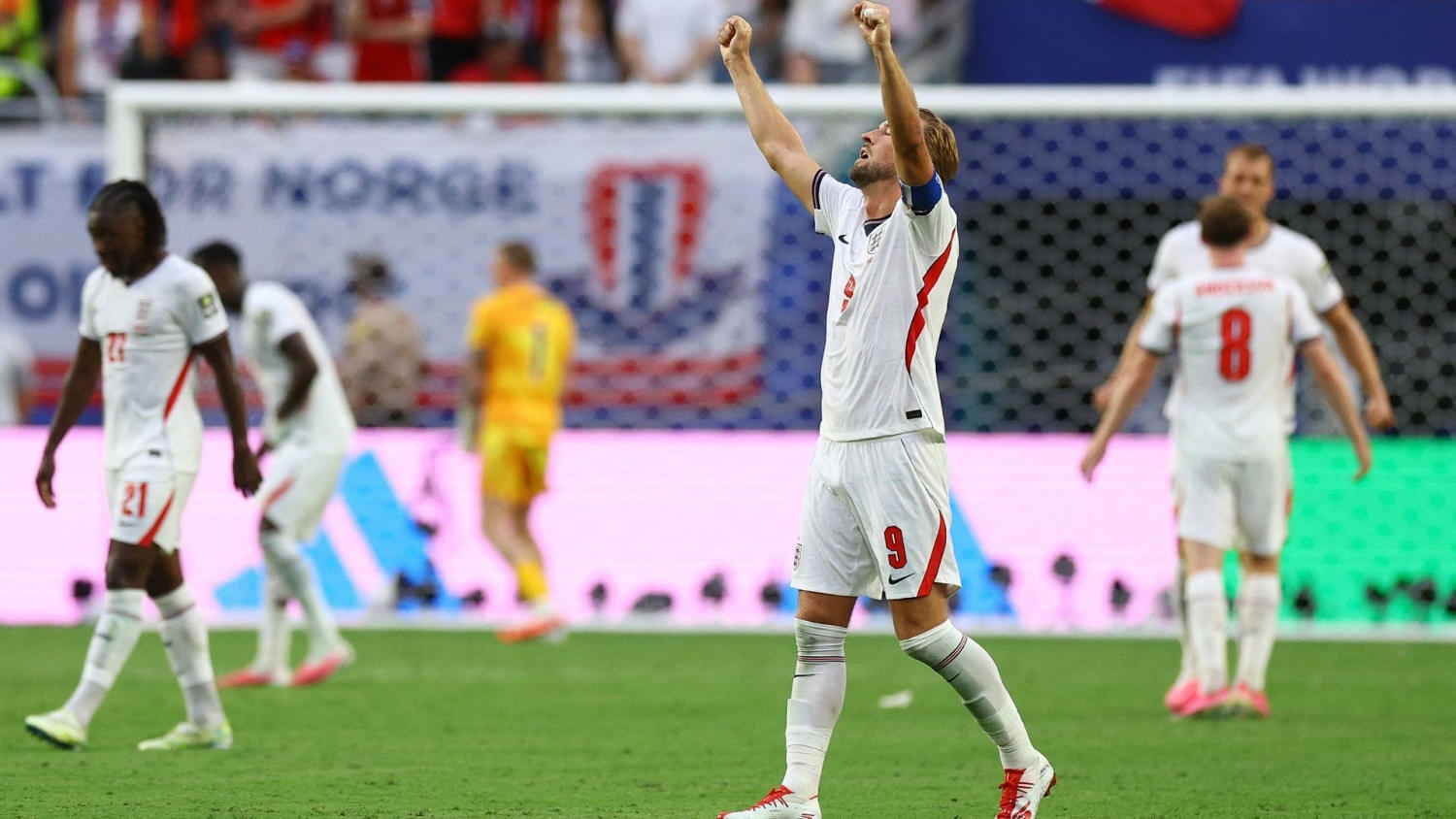 El gol de la victoria inglesa enciende la tribuna y los ‘Tres Leones’ pasan a semifinales
