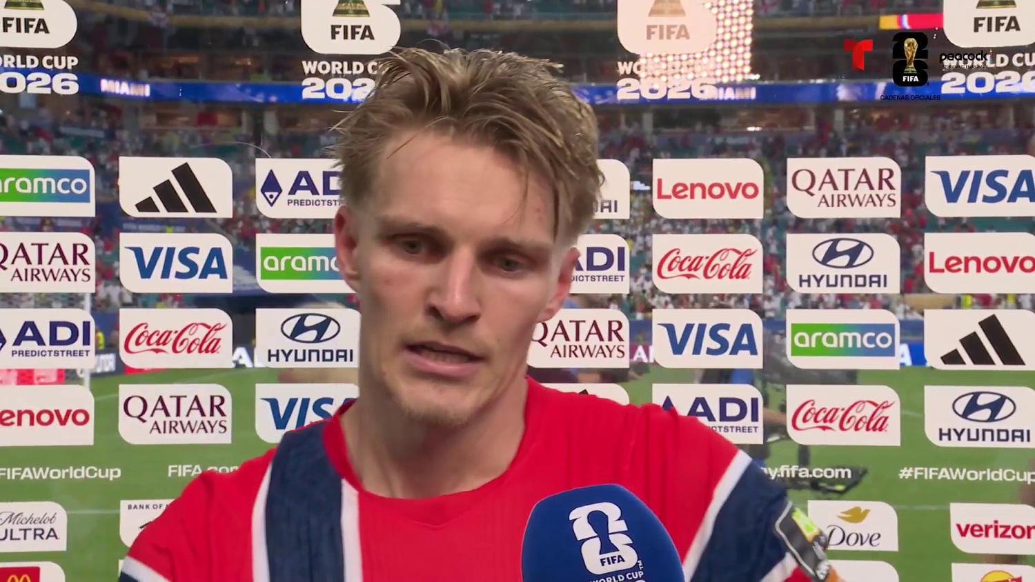 Martín Odegaard reconoce el gran esfuerzo de Noruega en el Mundial