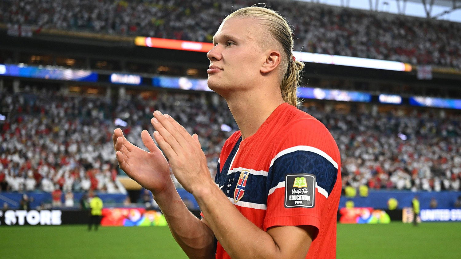 Erling Haaland vs. Inglaterra: cámara exclusiva del delantero durante el partido