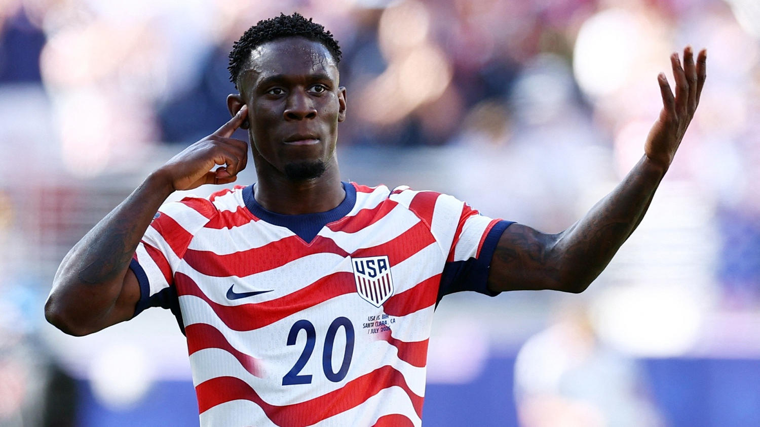 Gol de Folarin Balogun y Estados Unidos se pone adelante frente a Bosnia y Herzegovina