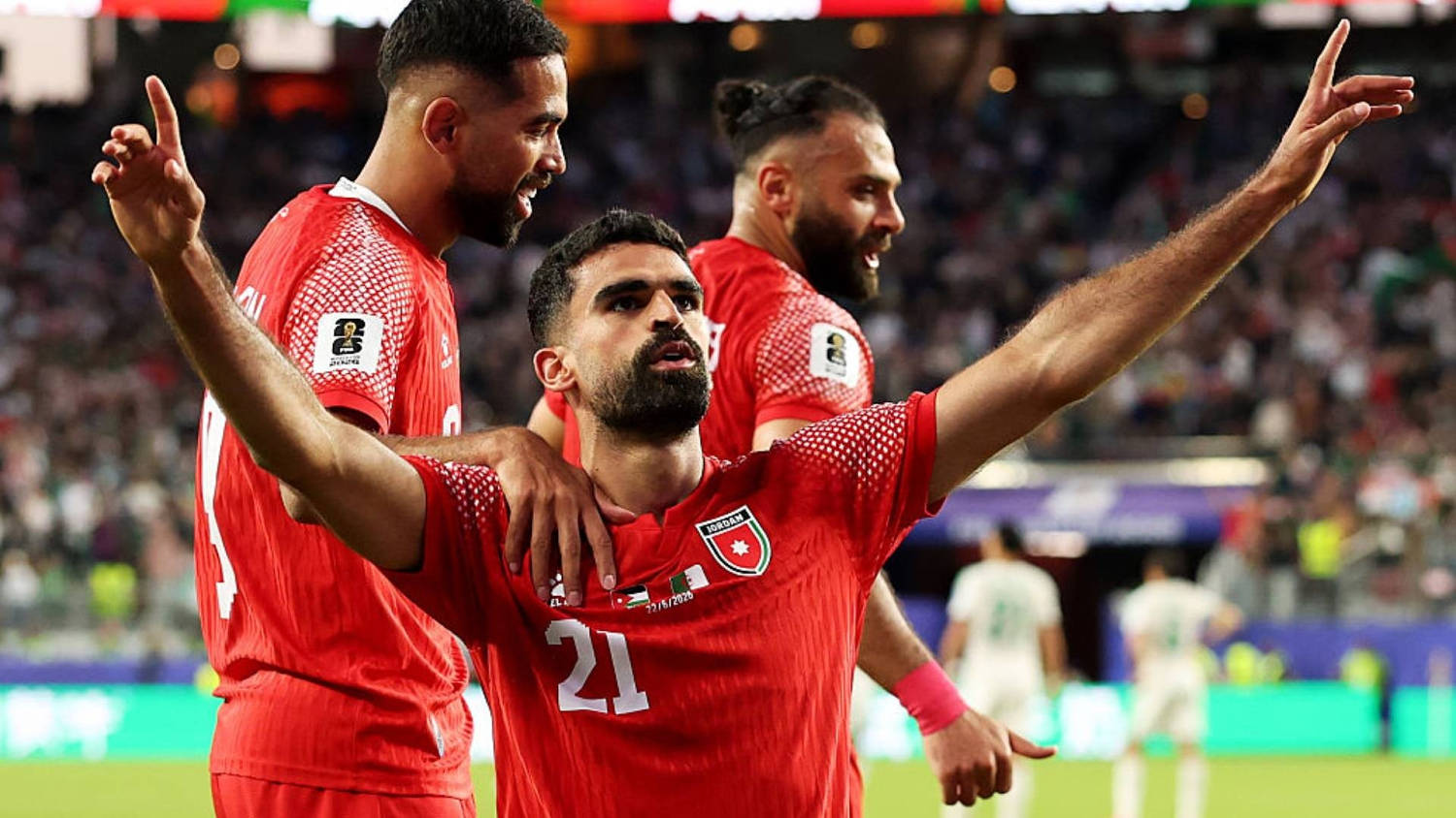 Gol de Nizar Al-Rashdan sorprende a Argelia y abre el marcador a favor de Jordania en San Francisco
