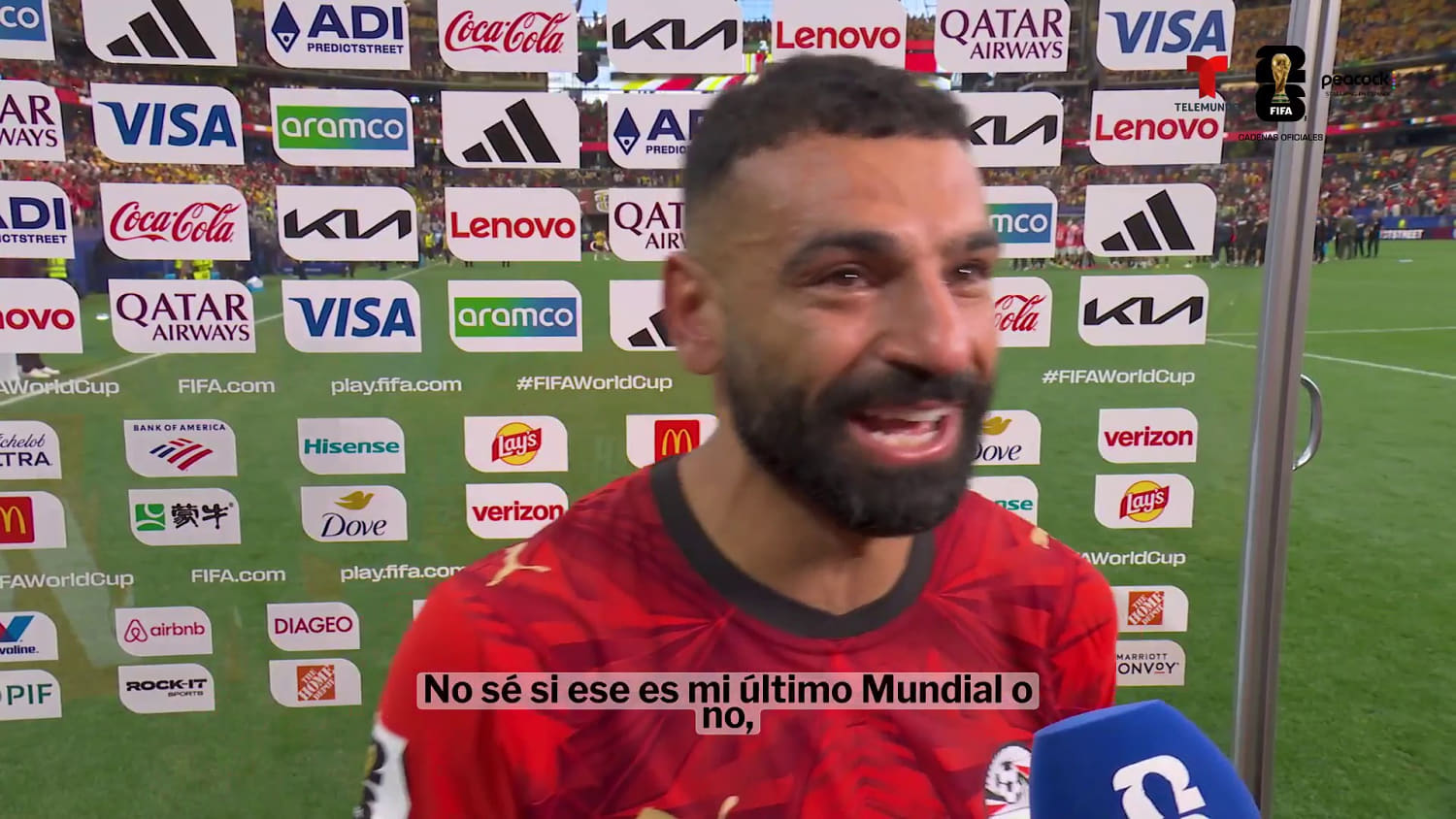 Salah llora de felicidad tras la victoria de Egipto sobre Australia