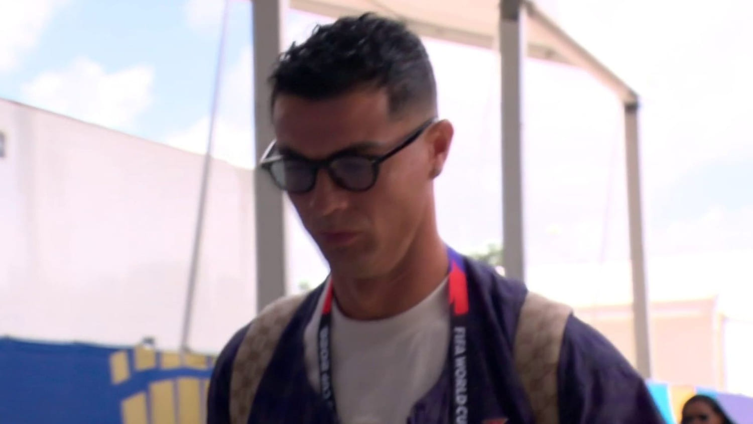 ¿Aura? Cristiano Ronaldo llega listo para la batalla con un tremendo look