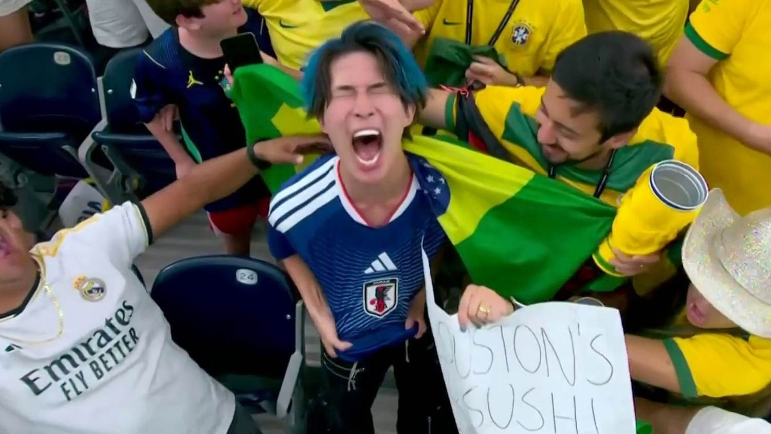 El aficionado de Japón que quedó devastado tras la derrota ante Brasil