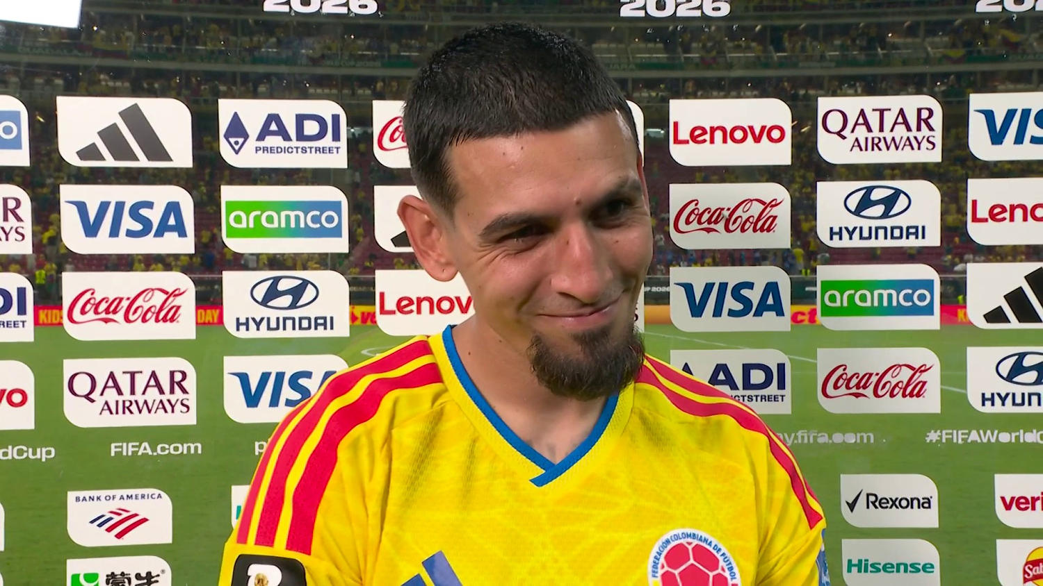 Daniel Muñoz comparte su gol con todo el equipo y toda la afición colombiana