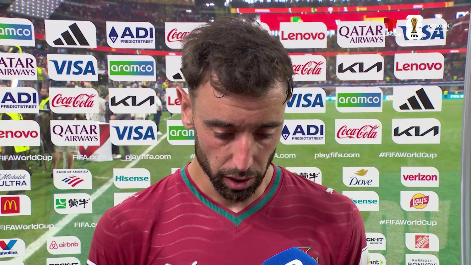 Bruno Fernandes: "El balance no puede ser positivo porque no llegamos a la final"