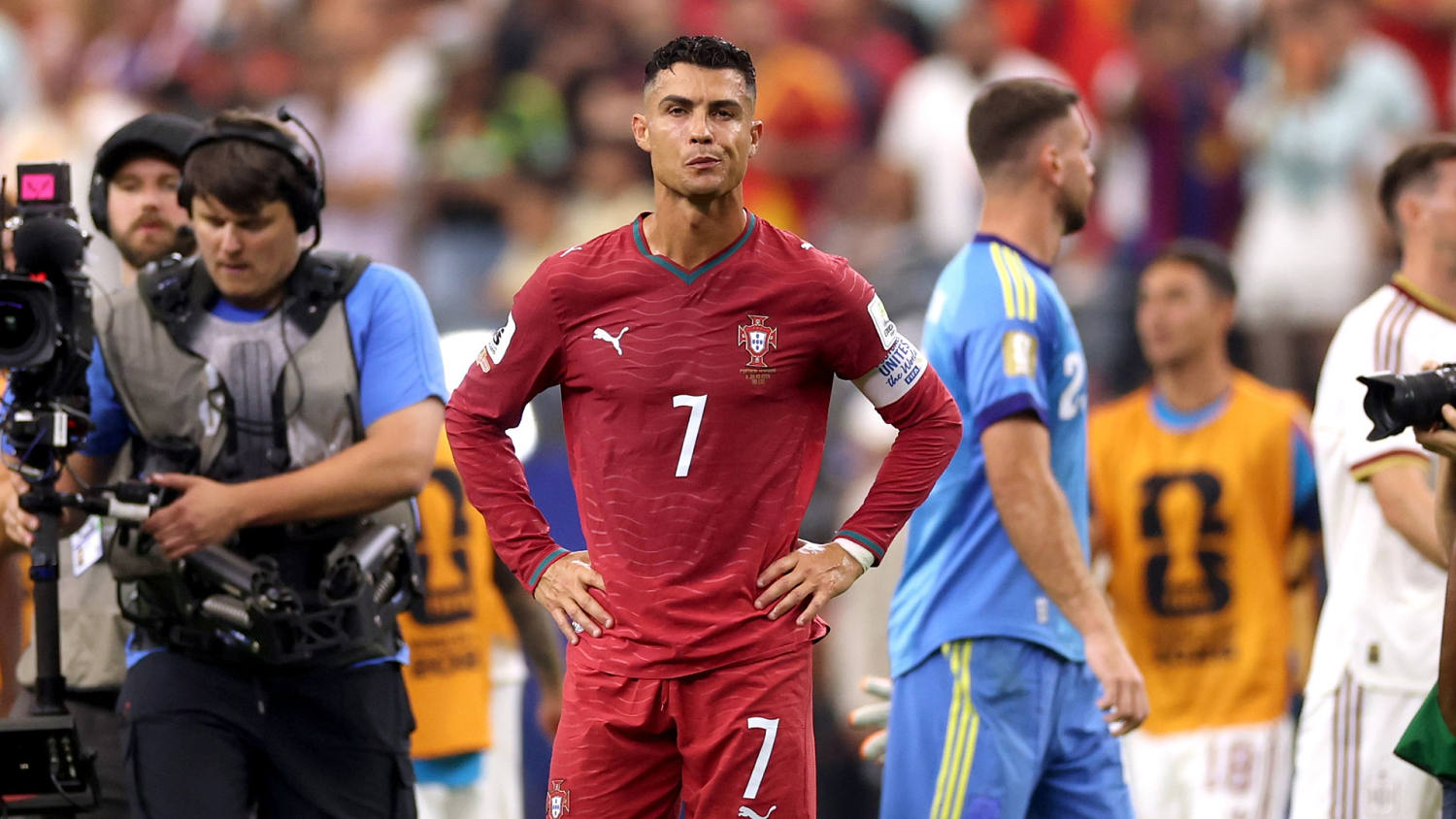 Cristiano Ronaldo llora tras ser eliminado en su último Mundial