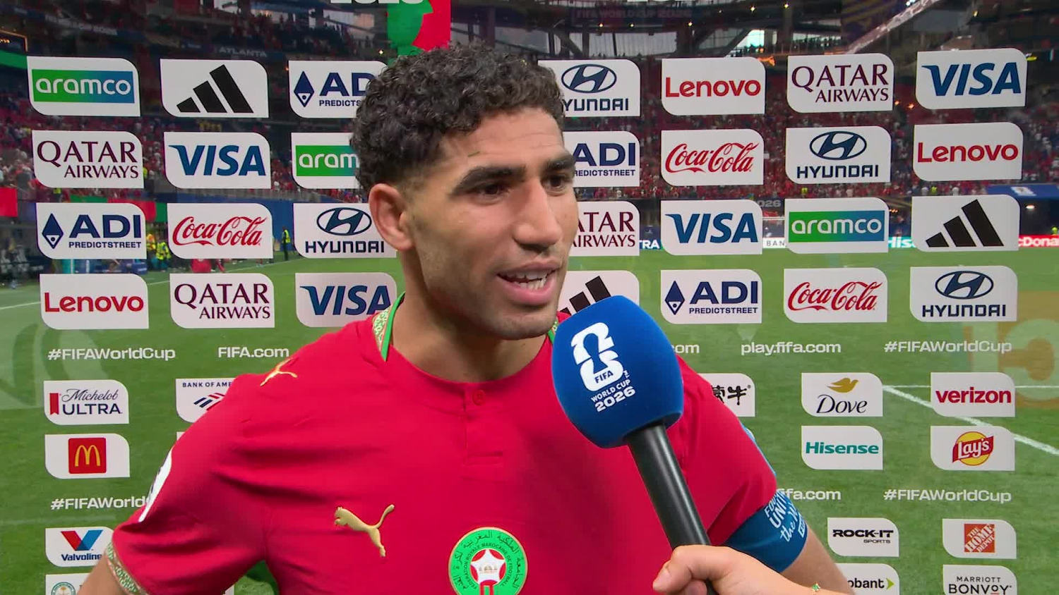 Hakimi: "Fue un partido de locos, pero tenemos espíritu de competición"