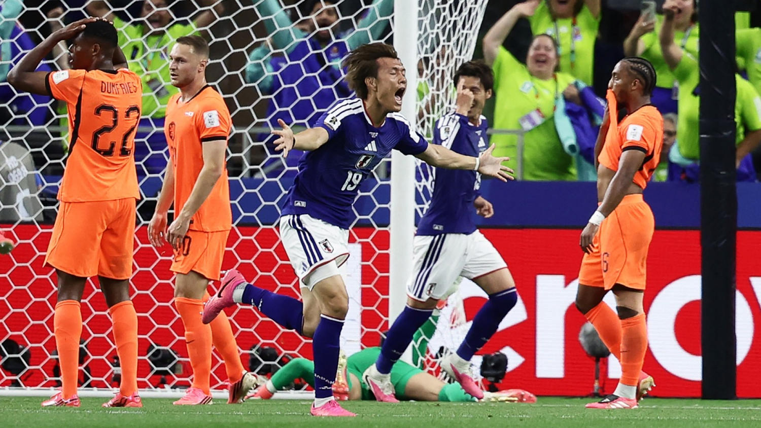 Japón le roba el triunfo a Países Bajos en un final de infarto.