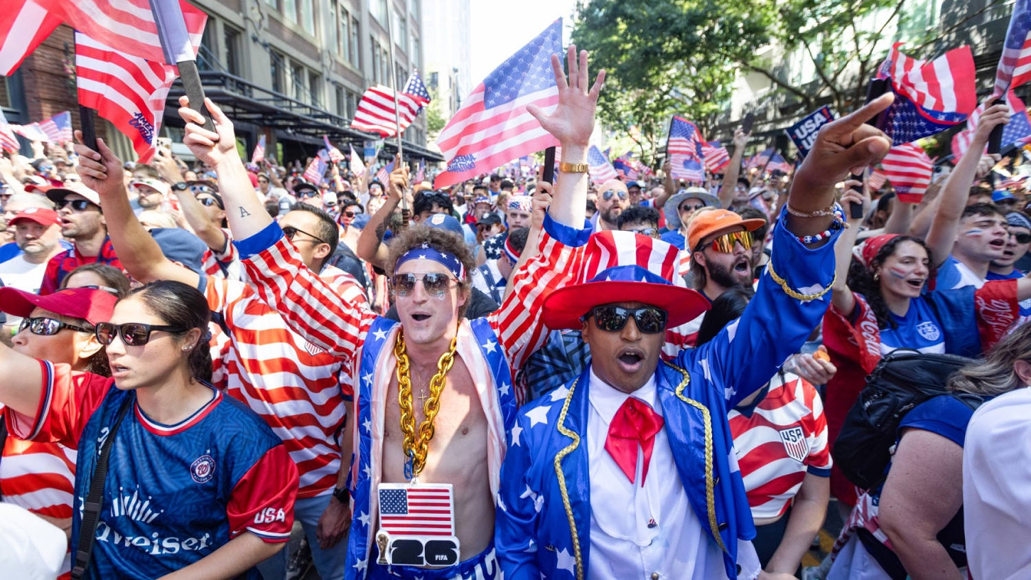 La alegría y el entusiasmo lo pusieron los seguidores de Estados Unidos, Bélgica, Portugal y España